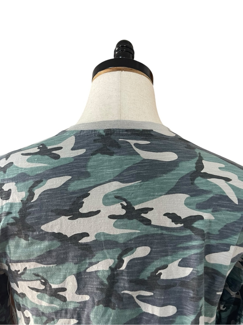 Wonder Nation Camouflage Camo Jersey Henley Long-Sleeve Shirt Green - Picture 8 of 12